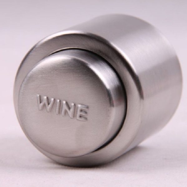 Push Stainless Steel Red Wine Stopper Champagne Stopper, Style: Red Wine Stopper