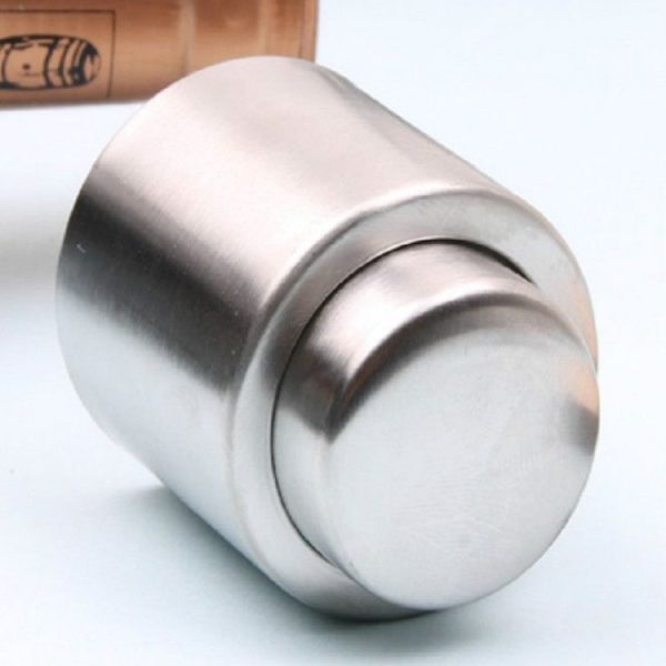 Push Stainless Steel Red Wine Stopper Champagne Stopper, Style: Wordless Champagne Stopper - Image 2