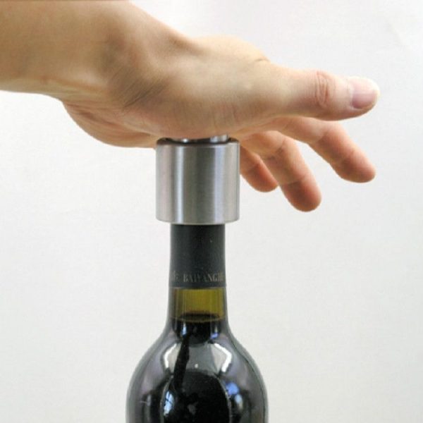 Push Stainless Steel Red Wine Stopper Champagne Stopper, Style: Wordless Champagne Stopper - Image 5