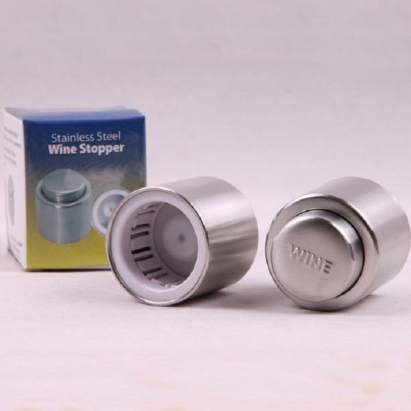 Push Stainless Steel Red Wine Stopper Champagne Stopper, Style: Wordless Champagne Stopper - Image 8