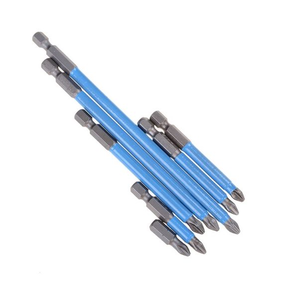 7 PCS PH2 Anti Slip Magnetic Cross Electric Drill Bits Screw Nozzle Taper Corrector 25mm 50mm 65mm 70mm 90mm 127mm 150mm - Image 3