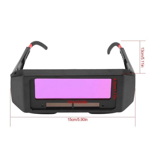 Solar Auto Darkening Welding Helmet Eyes Protector Welder Cap Goggles Machine Cutter Soldering Mask Filter Lens Tools with 10 PCS Protector Lens - Image 5