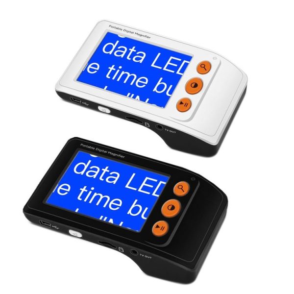 3.5 Inch 2X-25X High-Definition Handheld Magnifying Glass Electronic Vision Aid (Black) - Image 2