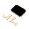 4 PCS Wooden Crafts Small Blackboard Ornaments Home Decoration Wedding Party Desktop Display Board, Shape: Fillet - Image 2