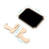 4 PCS Wooden Crafts Small Blackboard Ornaments Home Decoration Wedding Party Desktop Display Board, Shape: Fillet - Image 4
