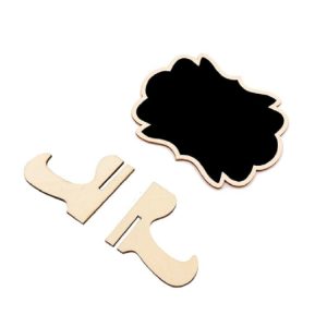 4 PCS Wooden Crafts Small Blackboard Ornaments Home Decoration Wedding Party Desktop Display Board, Shape: Butterfly Shape
