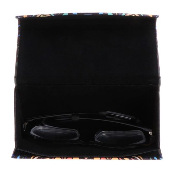 Foldable Triangle Animal Print Glasses Case Sunglasses Myopia Frame Case (Owl) - Image 4