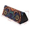 Foldable Triangle Animal Print Glasses Case Sunglasses Myopia Frame Case (Owl) - Image 5