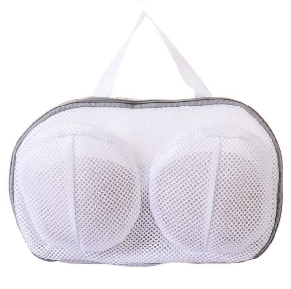 Mesh Bra Laundry Bag Underwear Pouch Travel Organizer Bags (Grey) - Image 2