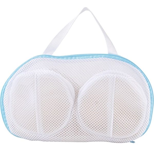 Mesh Bra Laundry Bag Underwear Pouch Travel Organizer Bags (Grey) - Image 5