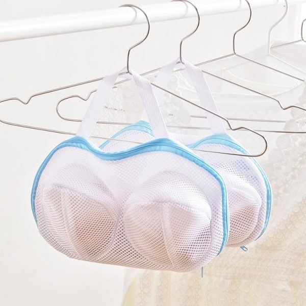 Mesh Bra Laundry Bag Underwear Pouch Travel Organizer Bags (Grey) - Image 8