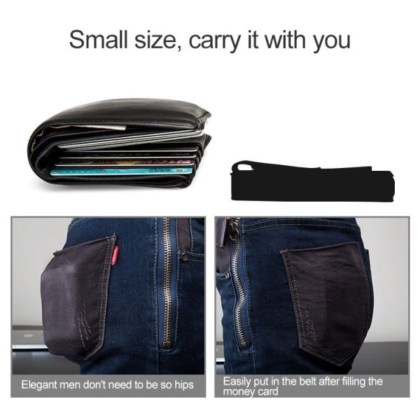 X-11D Ultra-thin Business Card Holder Aluminum Credit Card Metal Anti-magnetic Wallet (Black) - Image 5