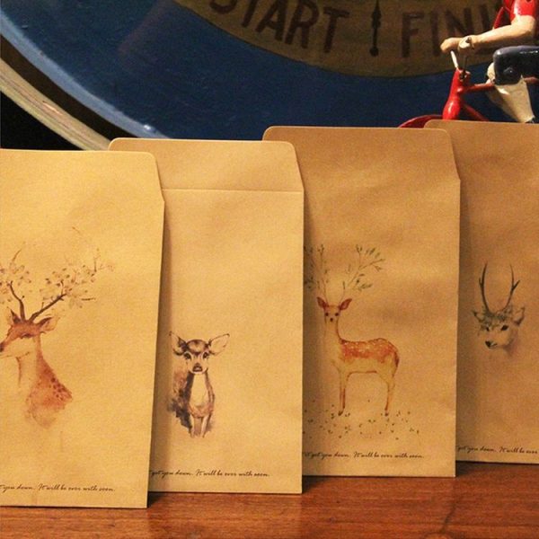 20 PCS Retro Animal Pattern Paper Small Envelope Stationery Gifts Pattern Random Delivery - Image 2
