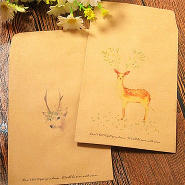 20 PCS Retro Animal Pattern Paper Small Envelope Stationery Gifts Pattern Random Delivery - Image 3