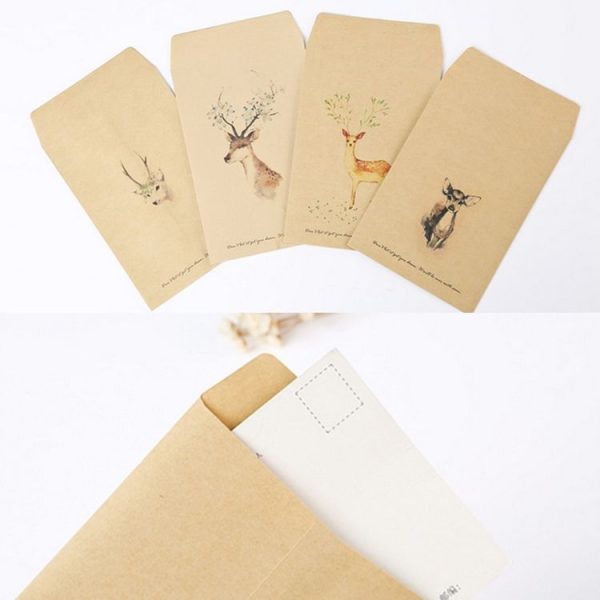 20 PCS Retro Animal Pattern Paper Small Envelope Stationery Gifts Pattern Random Delivery - Image 6