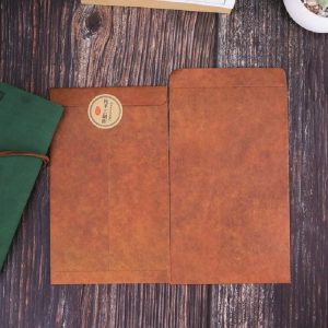 10 PCS Retro Creative Kraft Envelopes School Office Supplies (Brown)