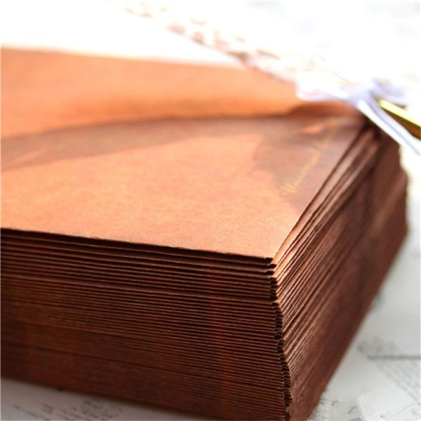 10 PCS Retro Creative Kraft Envelopes School Office Supplies (Brown) - Image 7