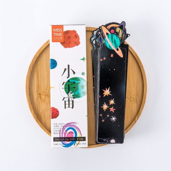 Creative Galaxy Paper Message Card Bookmark School Office Supplies - Image 2