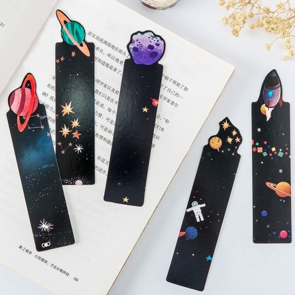 Creative Galaxy Paper Message Card Bookmark School Office Supplies - Image 3