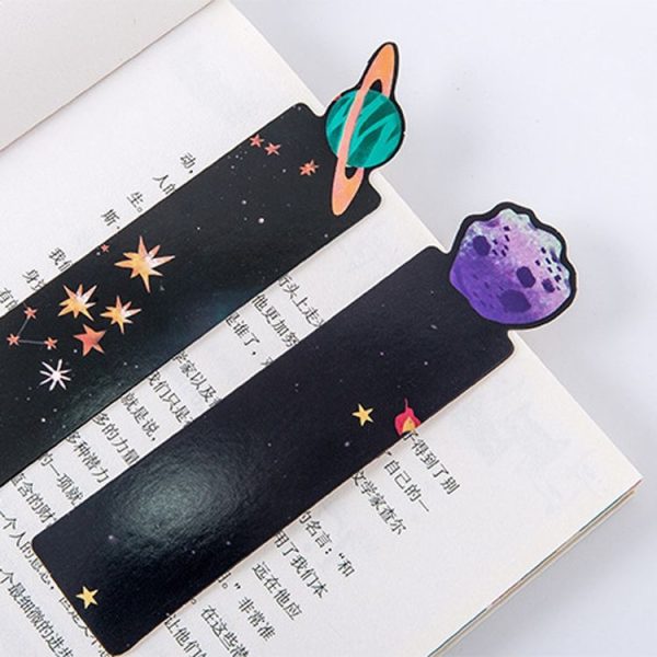 Creative Galaxy Paper Message Card Bookmark School Office Supplies - Image 4