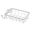 Faucet Rack Kitchen Rag Storage Drain Box Bathroom Bath Soap Cosmetic Storage Shelf Sink Hanging Basket (White) - Image 2