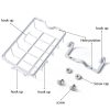 Faucet Rack Kitchen Rag Storage Drain Box Bathroom Bath Soap Cosmetic Storage Shelf Sink Hanging Basket (White) - Image 5