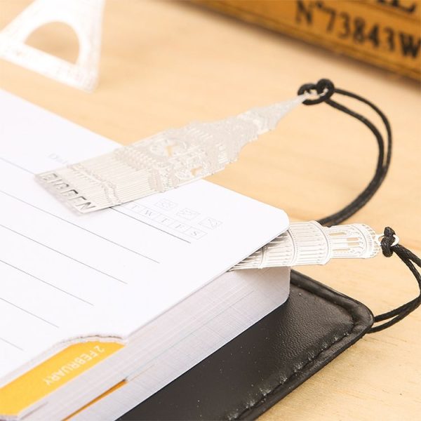 2 PCS Classic Architectural Historical Sites Metal Bookmarks Office Supplies (Statue of Liberty) - Image 4