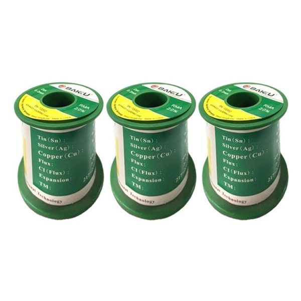 BAKU High-purity Low-temperature Solder Wire 63 Degrees Celsius No-clean Tin Wire (BK-10004 0.4mm) - Image 5