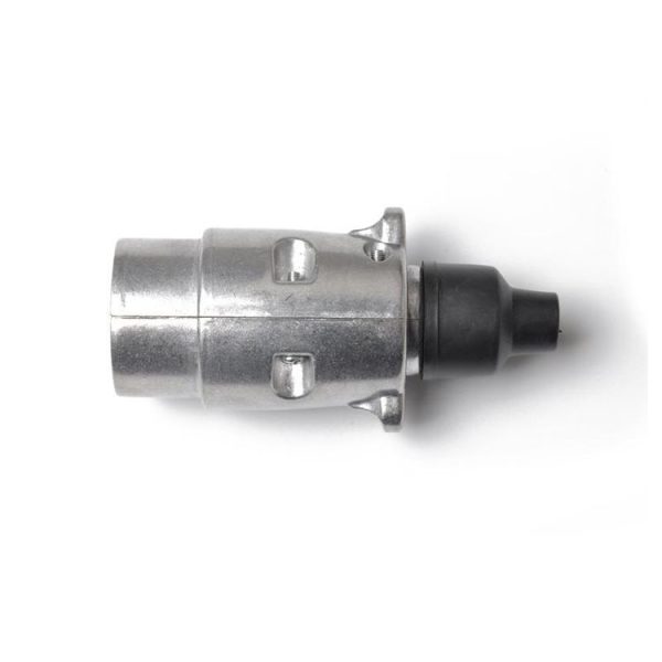 7 Pin Aluminium Alloy EU Plug Trailer Truck Towing Electrics 12V Connector Adapter - Image 3