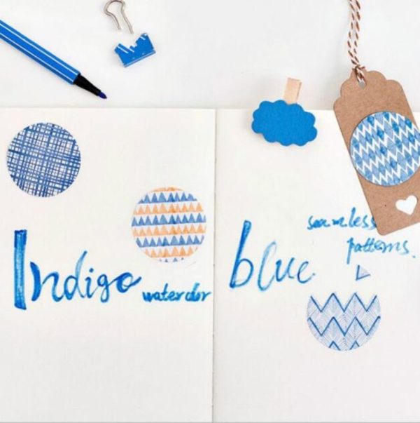 2 PCS Blue Impression Hand Account Sticker 45 Sheets Boxed Stickers Sealing Stickers - Image 4