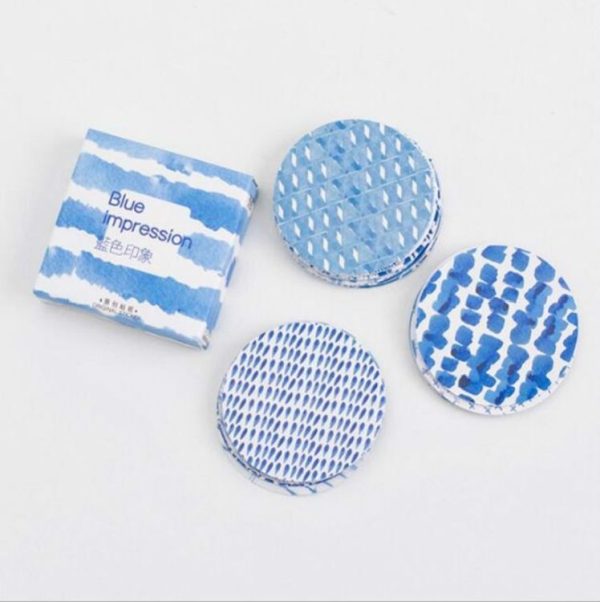2 PCS Blue Impression Hand Account Sticker 45 Sheets Boxed Stickers Sealing Stickers - Image 5