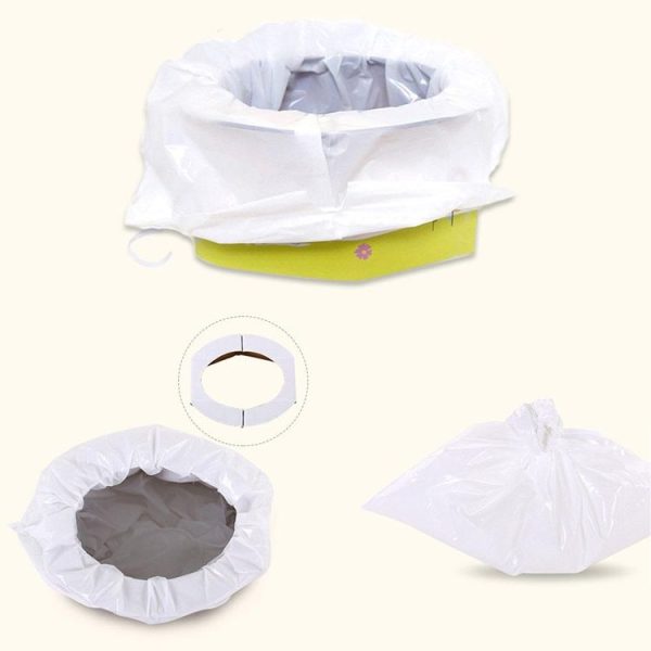 Portable Travel Urine Bag Emergency Mobile Mini Toilet Folding Potty - Image 4
