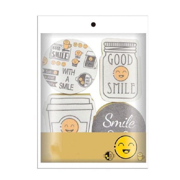 4 PCS / Set Cartoon Smiley Dishwashing Sponge Wipe Kitchen Double-sided Scouring Pad, Style: Sponge Wipe - Image 7