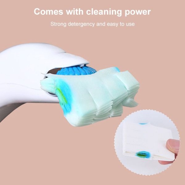 Disposable Toilet Brush Household Toilet Brush Detergent Replacement Core - Image 2