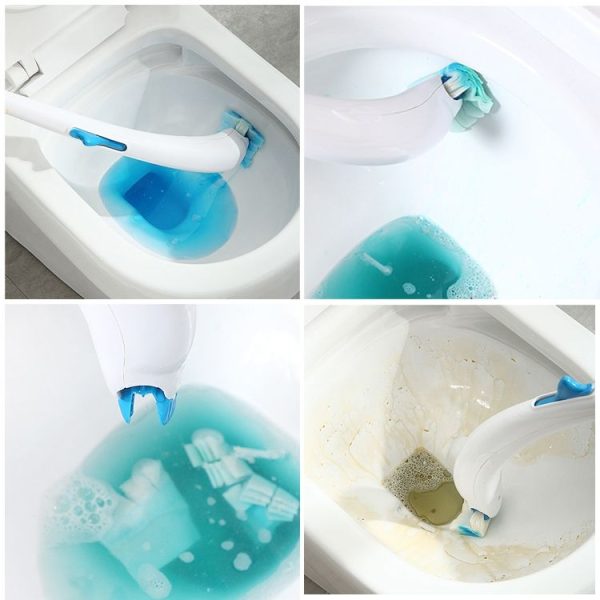 Disposable Toilet Brush Household Toilet Brush Detergent Replacement Core - Image 6