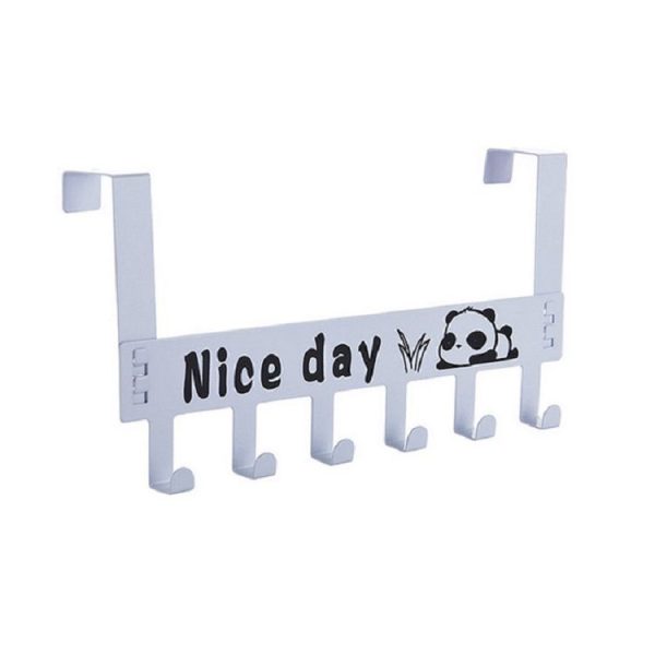 Hook Door Back Coat Hanger Cartoon Wall-mounted Door Hanger (Black) - Image 4