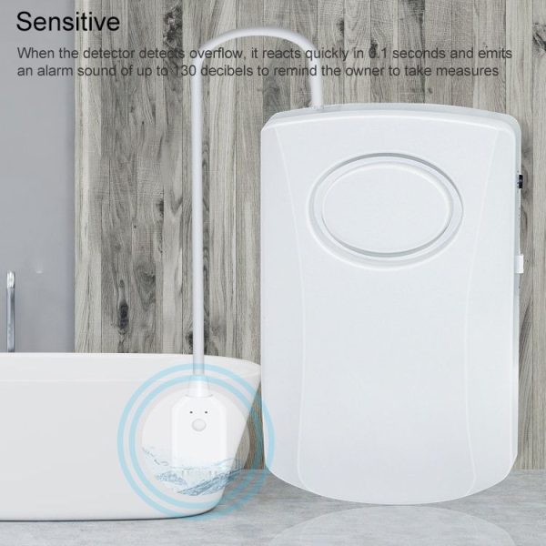 130dB Water Leakage Alarm Detector Sensor Detection Flood Alert Overflow Home Security Alarm System - Image 7