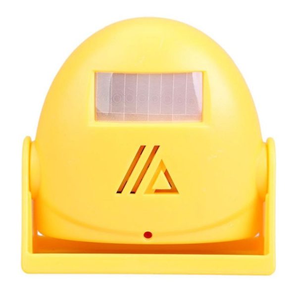 Wireless Intelligent Doorbell Infrared Motion Sensor Voice Prompter Warning Door Bell Alarm (Yellow)