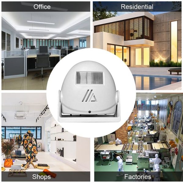 Wireless Intelligent Doorbell Infrared Motion Sensor Voice Prompter Warning Door Bell Alarm (Yellow) - Image 7