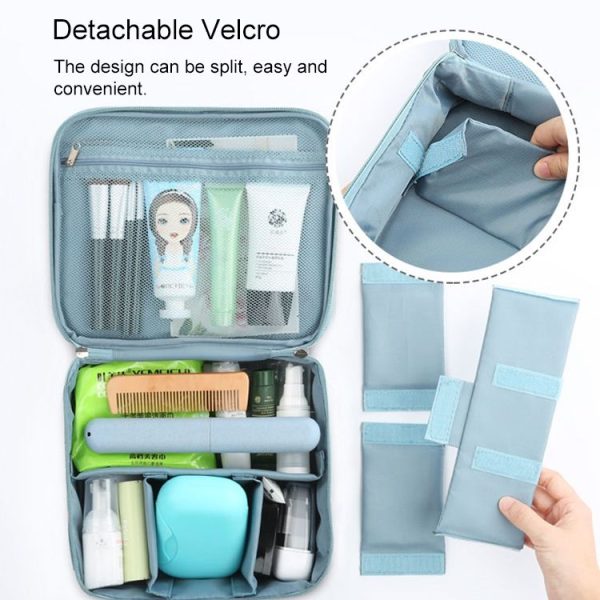 Large Capacity Portable Lady Waterproof Padded Travel Cosmetic Bag Beautician Storage Bags Women Makeup Bag (Style B Black Lemon) - Image 6