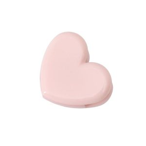 2 PCS Creative Cute Pink Metal Clips Office Accessories Paper Clips Photo Clips (Heart)