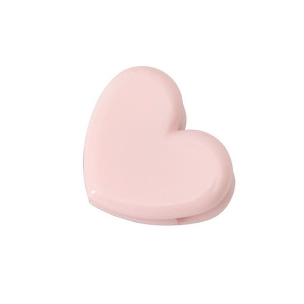 2 PCS Creative Cute Pink Metal Clips Office Accessories Paper Clips Photo Clips (Heart)