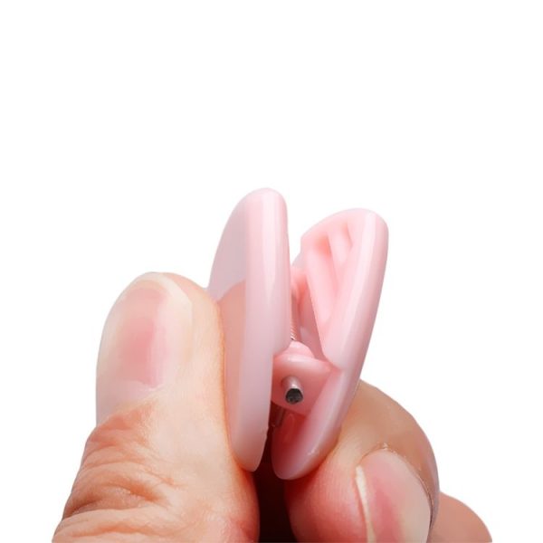 2 PCS Creative Cute Pink Metal Clips Office Accessories Paper Clips Photo Clips (Heart) - Image 4