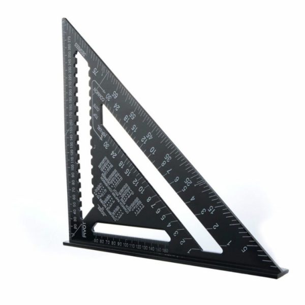 Angle Ruler Measuring Tool For Woodworking Square Layout Gauge (7 Inch Black Metric) - Image 2