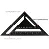 Angle Ruler Measuring Tool For Woodworking Square Layout Gauge (7 Inch Black Metric) - Image 3