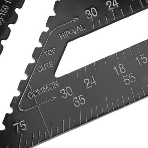Angle Ruler Measuring Tool For Woodworking Square Layout Gauge (7 Inch Black Metric) - Image 4