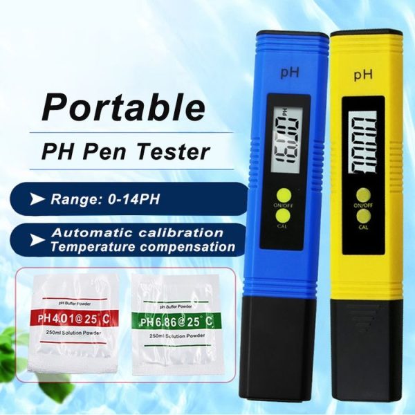 Portable High-precision PH Test Pen PH Acidity Meter PH Water Quality Detection Instrument (Yellow) - Image 8
