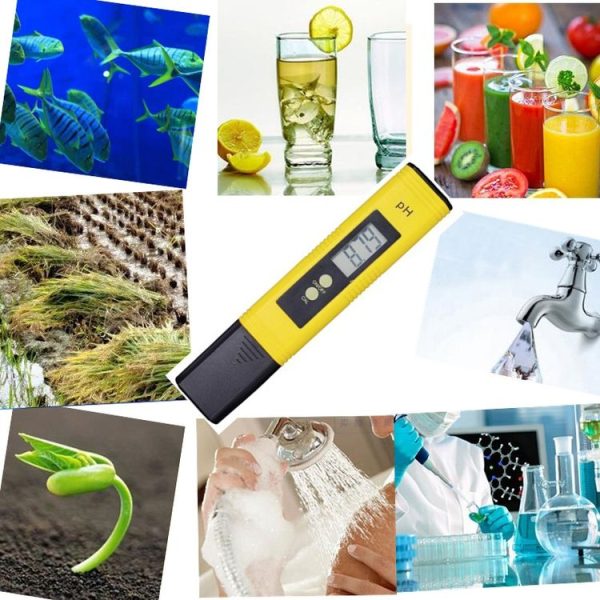 Portable High-precision PH Test Pen PH Acidity Meter PH Water Quality Detection Instrument (Yellow) - Image 9