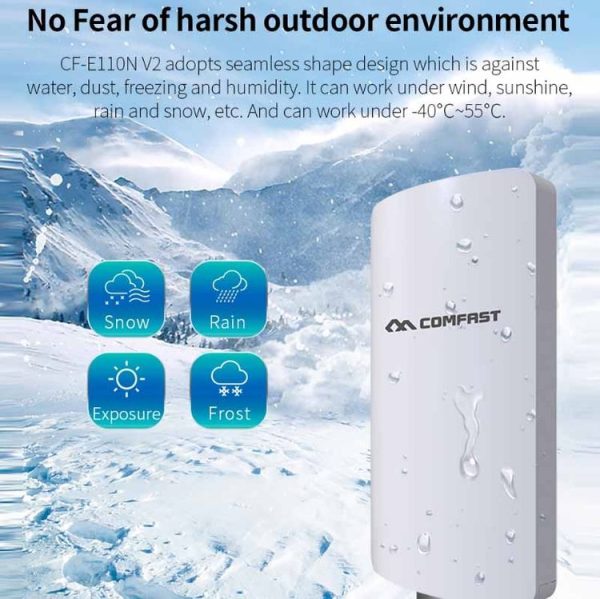 COMFAST CF-E120A 5.8G Outdoor Wireless High-Power Monitoring CPE Bridge, Specification: EU Plug - Image 5