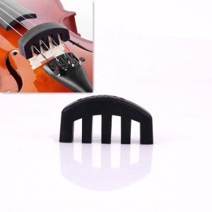 10 PCS Silicone Silencer Mute Equipment Sourdine for Violin (Black)